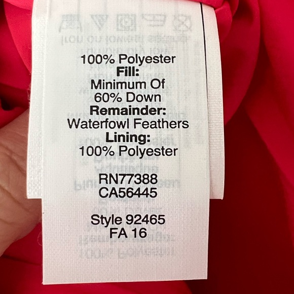 J.CREW Pink Quilted Down Full Zip Pockets Vest Women’s Size M - Picture 5 of 6